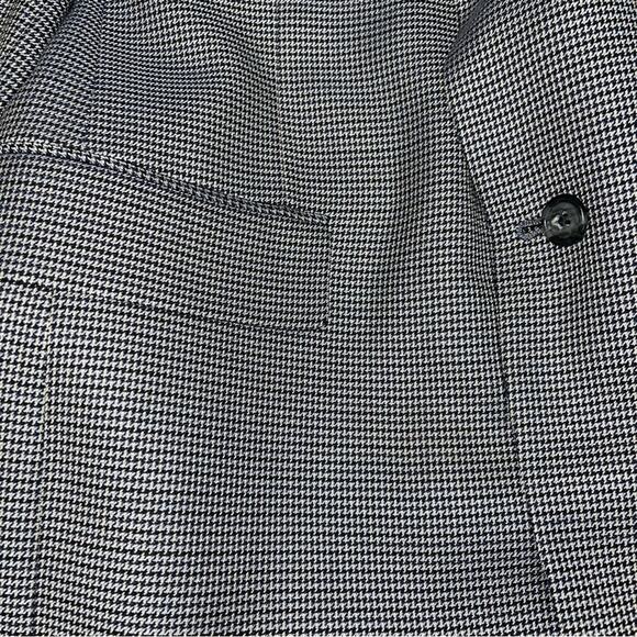 HART SCHAFFNER MARX Black and Blue Houndstooth Sport Coat Blazer Jacket 42L - Picture 6 of 14